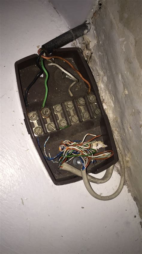 old telephone junction box|old phone line wiring.